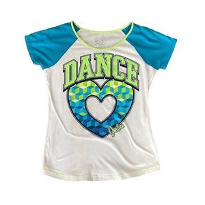 •JUSTICE• “DANCE” T-SHIRT SIZE 14